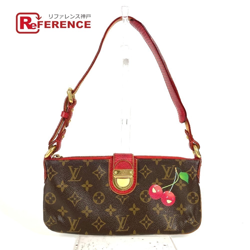 Louis Vuitton Cherry Red bag Takashi Murakami Lizard Red